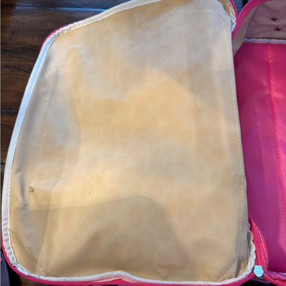 Lily’s Kids Pink Leopard Print Rolling Backpack- 16 x 12 - Picture 6 of 16